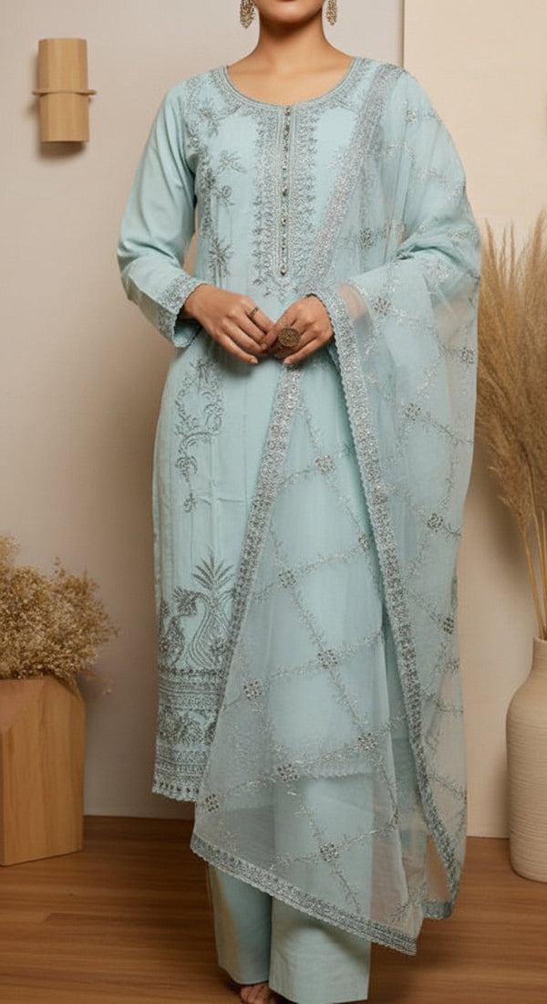 3 PC Embellished Suit PF6007