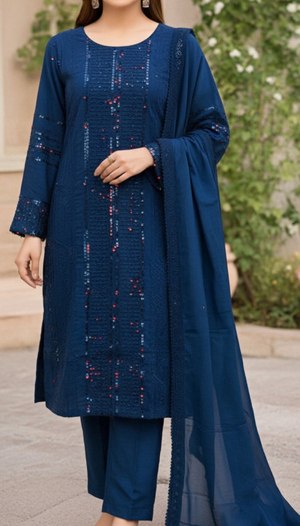 3 PC Embellished Suit PF6008