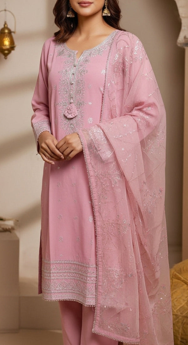 3 PC Embellished Suit PF6010