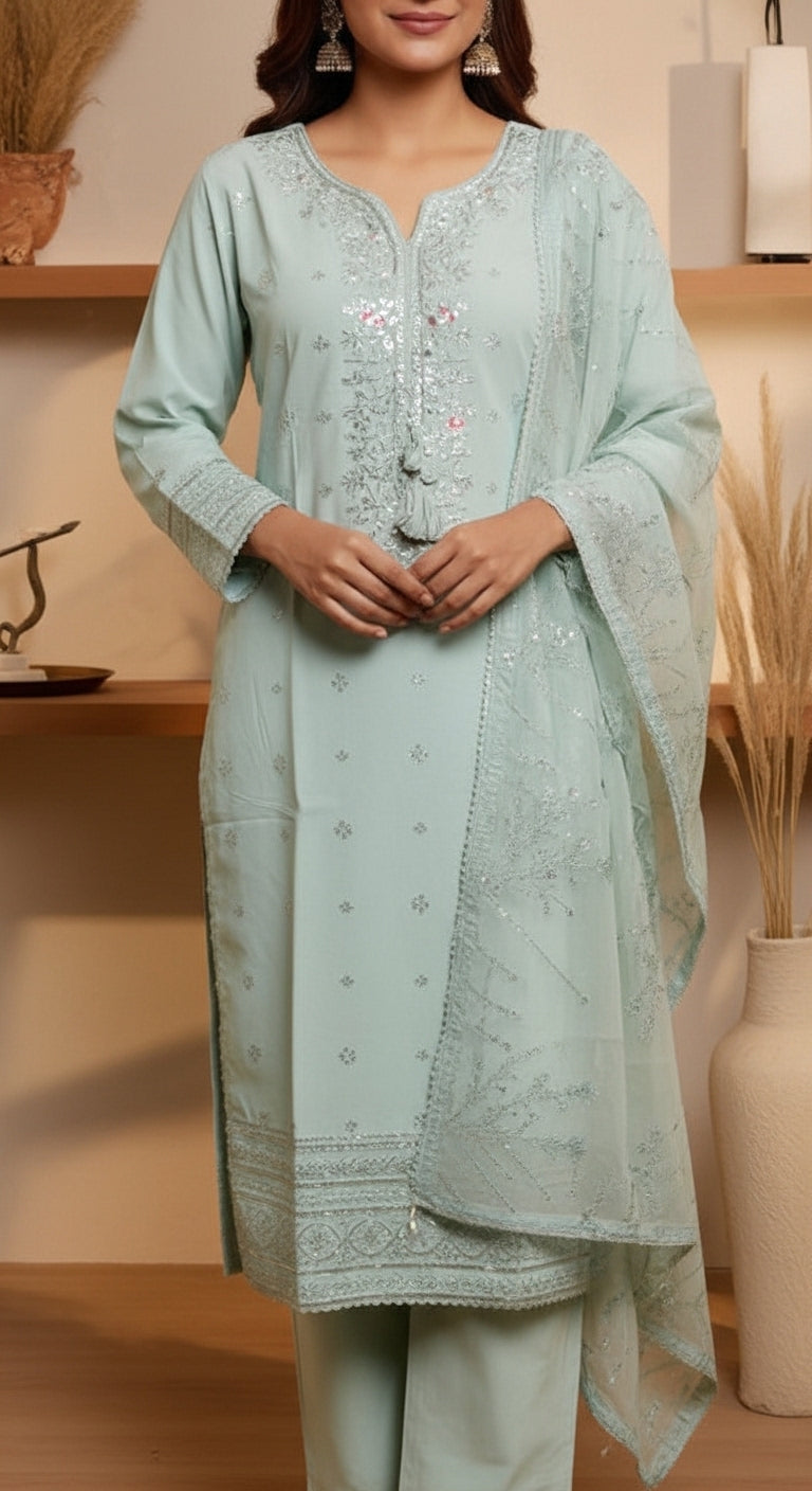 3 PC Embellished Suit PF6010