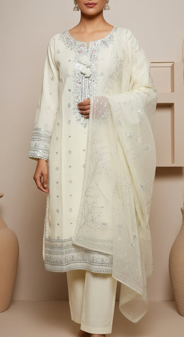 3 PC Embellished Suit PF6010