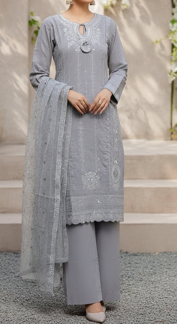 3 PC Embellished Suit PF6012