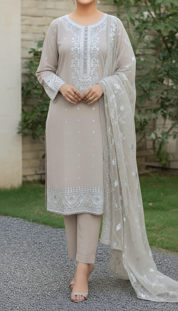 3 PC Embellished Suit PF6015