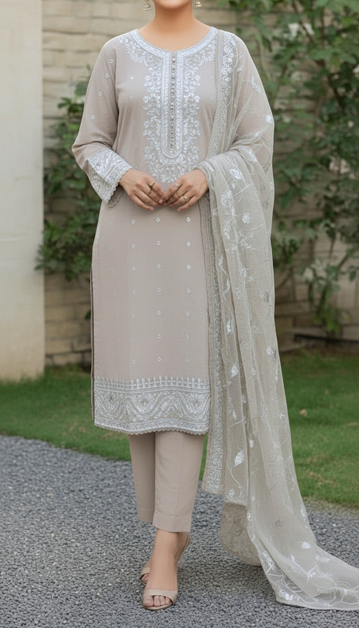 3 PC Embellished Suit PF6015