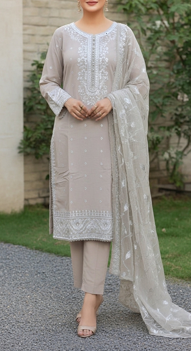 3 PC Embellished Suit PF6015