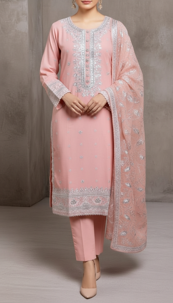 3 PC Embellished Suit PF6015