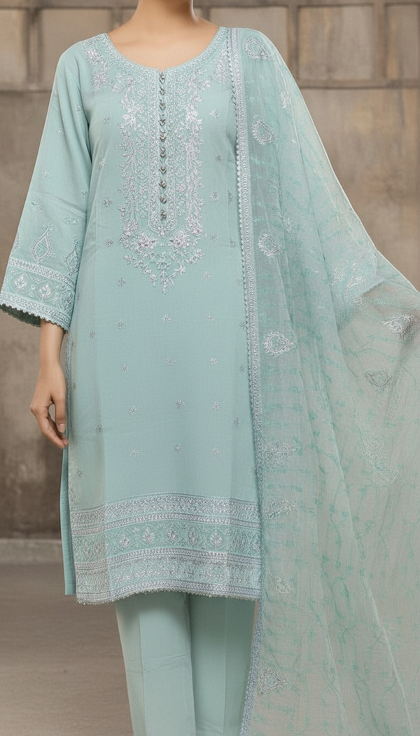 3 PC Embellished Suit PF6017