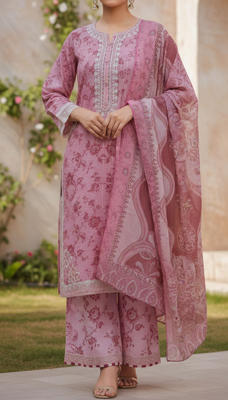 3 PC Embellished Suit PF6119