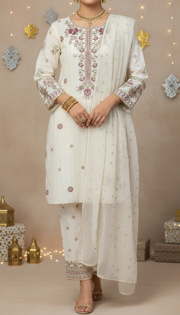 3 PC Embellished Suit PF6120