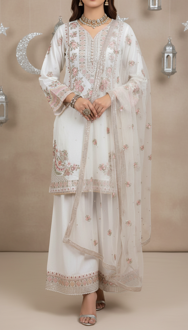 3 PC Embellished Suit PF6121