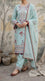 3 PC Embellished Raw Silk Stitched Suit PF618112