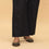 Black Straight Fit Embellished Trouser PL4062