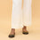 Cream Straight Fit Embellished Trouser PL4070