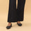 Black Straight Fit Embellished Trouser PL4071