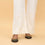 Cream Straight Fit Embellished Trouser PL4073