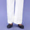 White Striaght Fit Cambric Trouser PL4075