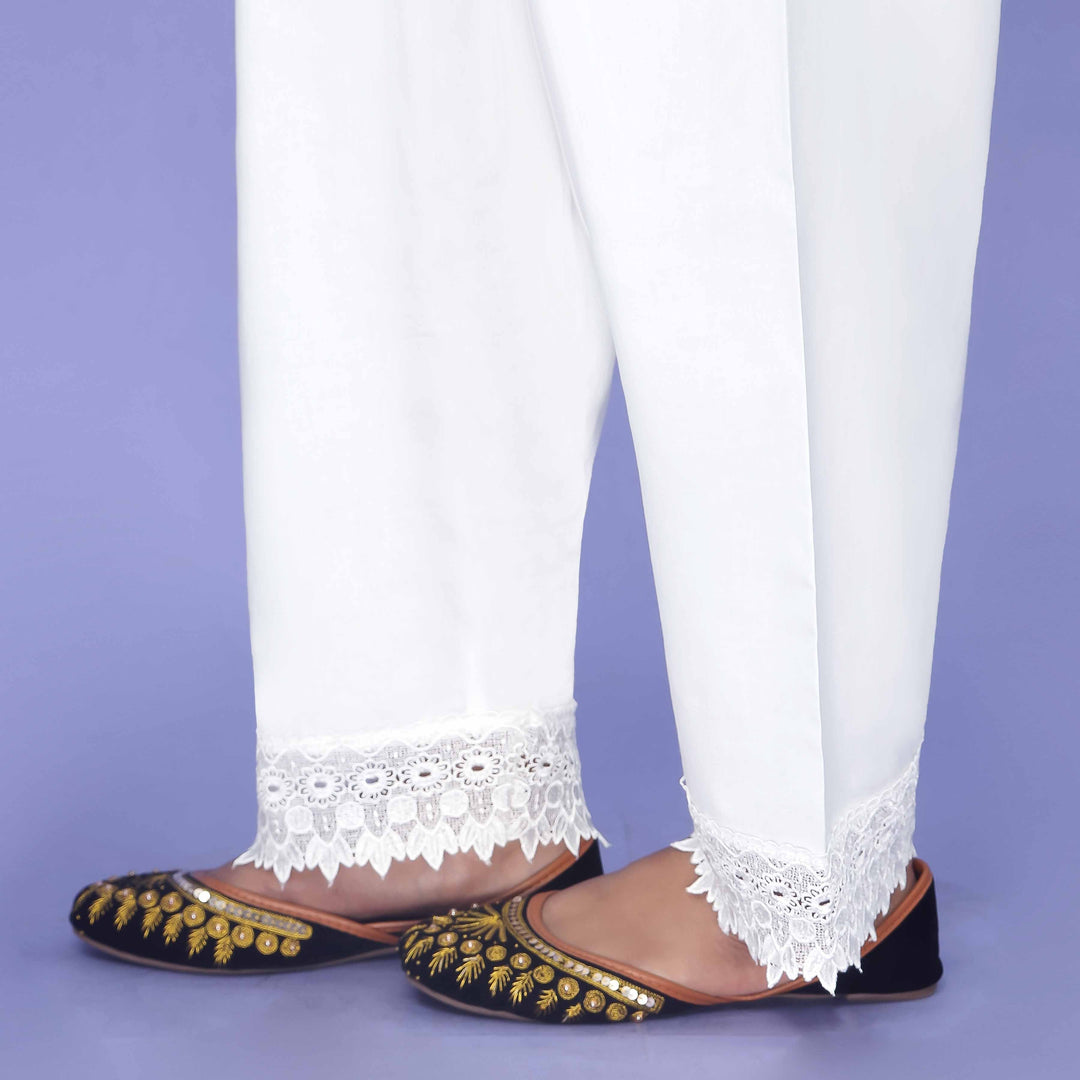 White Cambric Shalwar PL4078