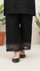 Black Striaght Fit Embellished Cambric Trouser PL4098