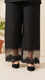 Black Straight Fit Embroidered Trouser PL5012