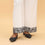 White Straight Fit Embellished Trouser PL5023