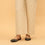 Beige Straight Fit Embellished Trouser PL5033