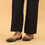 Black Straight Fit Embellished Trouser PL5035