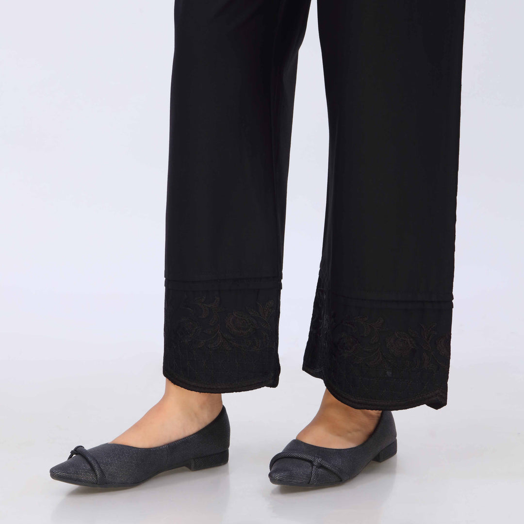 Black Cotton Cambric Trouser PL5070