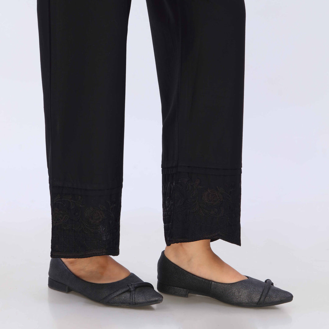 Black Cotton Cambric Trouser PL5070