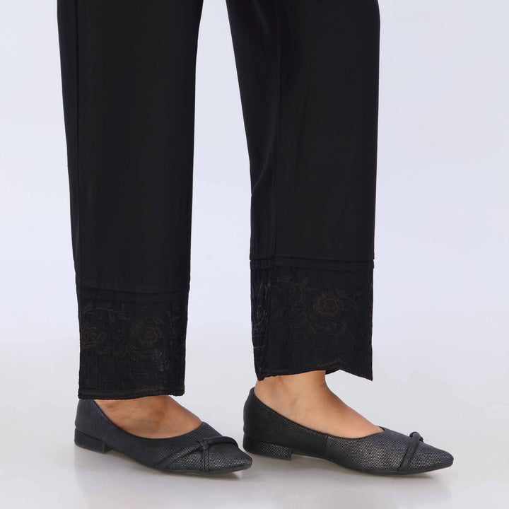 Black Cotton Cambric Trouser PL5070