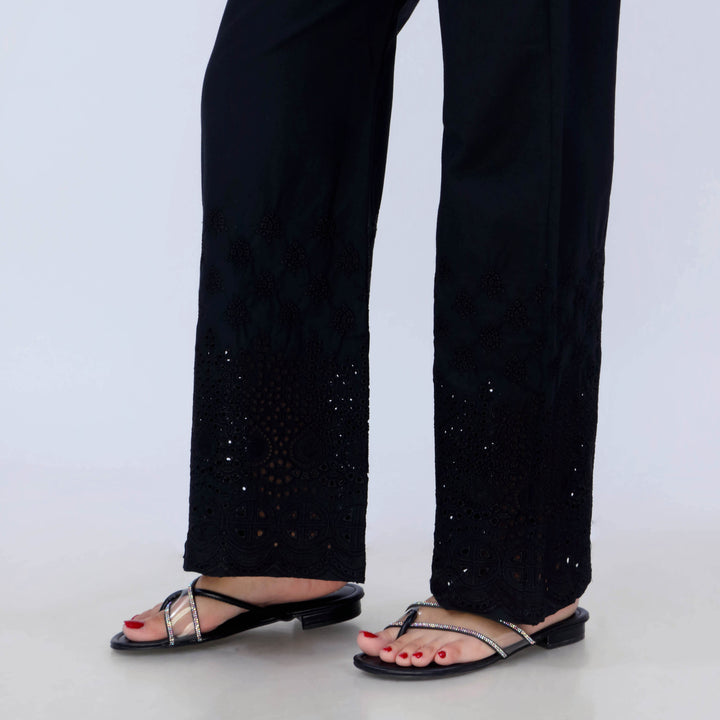 Black Cotton Cambric Trouser PL5080