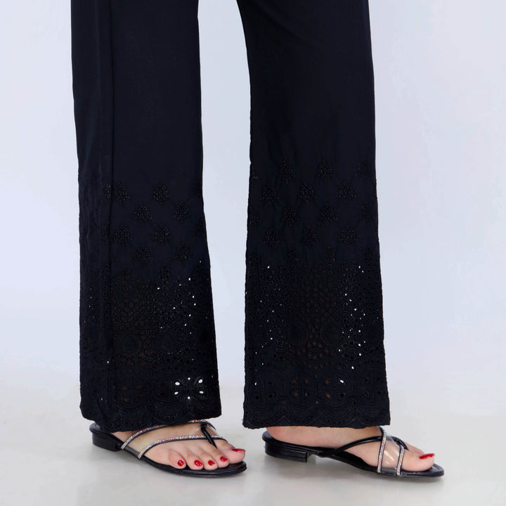 Black Cotton Cambric Trouser PL5080
