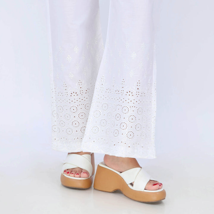 White Cotton Cambric Trouser PL5084