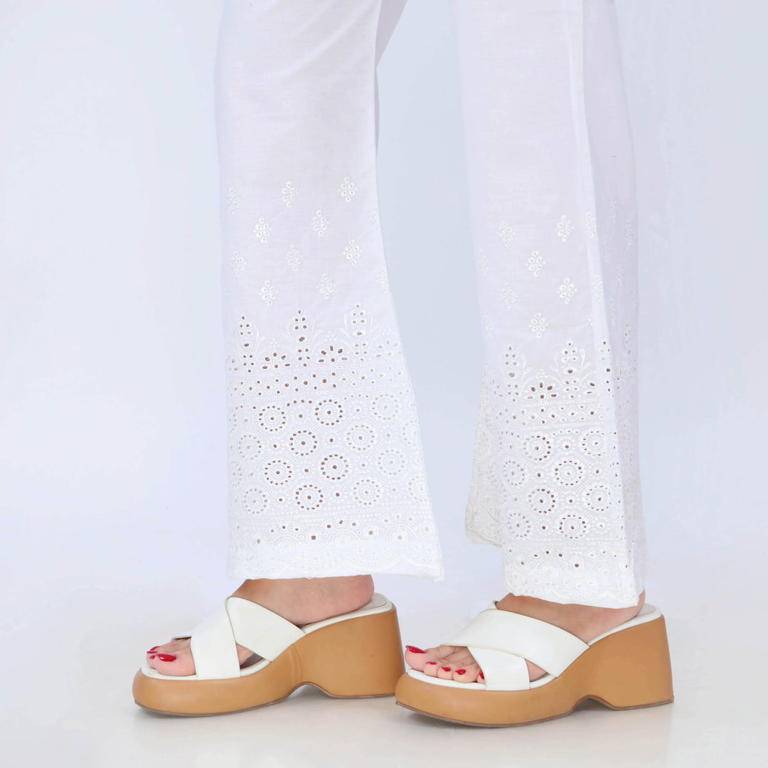 White Cotton Cambric Trouser PL5084