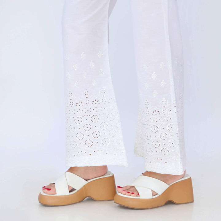 White Cotton Cambric Trouser PL5084