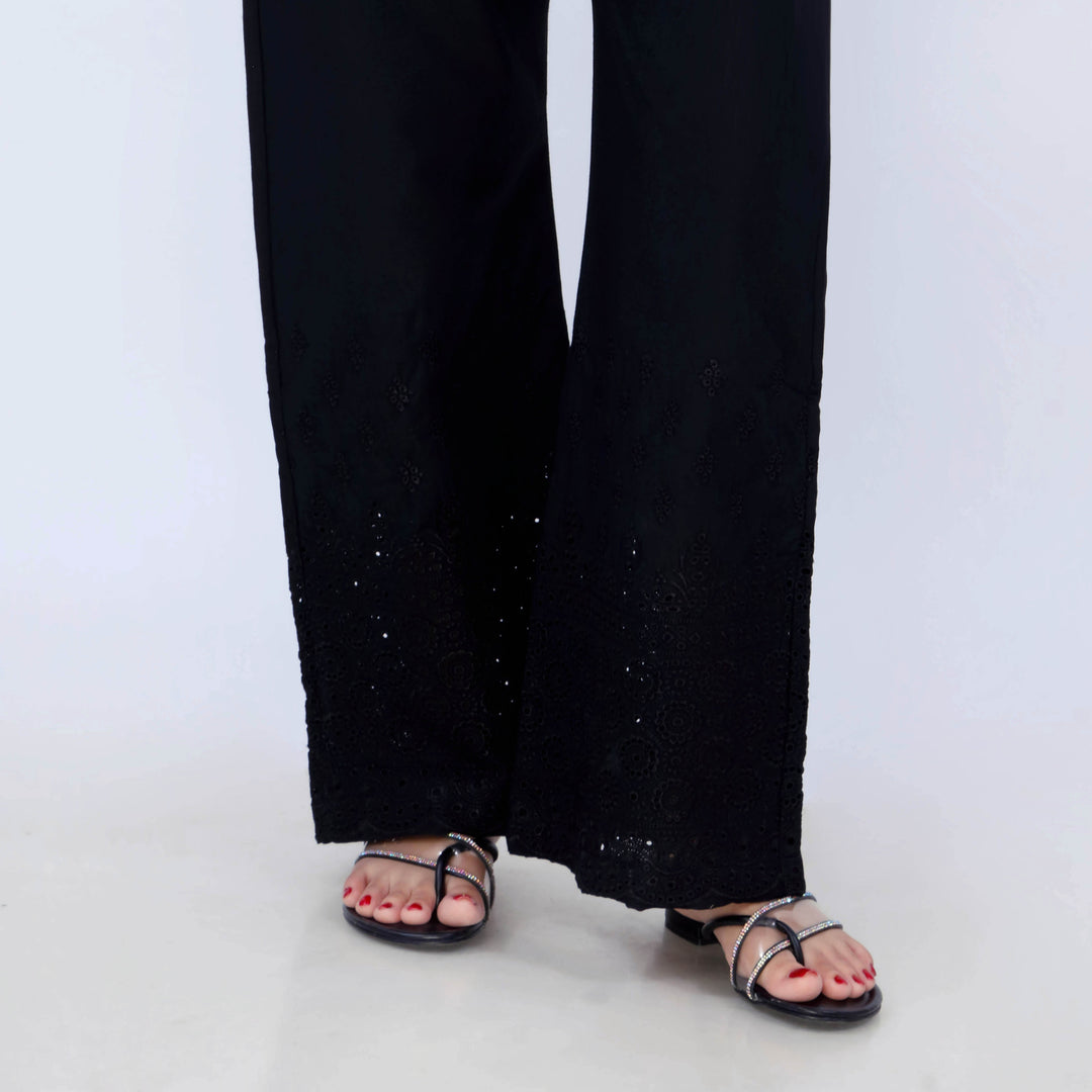 Black Cotton Cambric Trouser PL5086