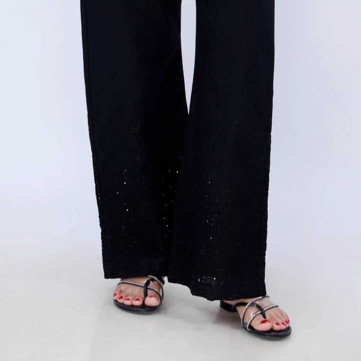 Black Cotton Cambric Trouser PL5086