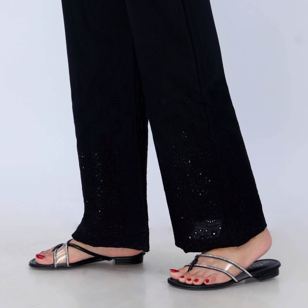 Black Cotton Cambric Trouser PL5086