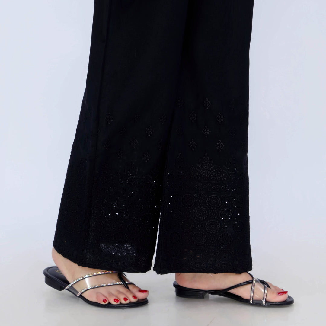 Black Cotton Cambric Trouser PL5086