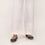 White Cotton Cambric Trouser with Embroidery PL5087