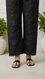 Black Embellished Cambric Trouser PL5095