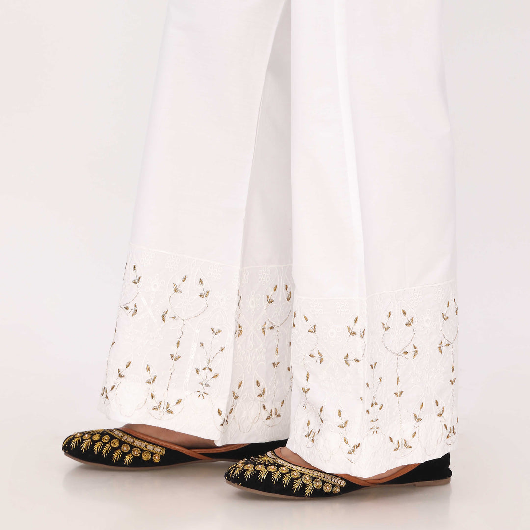 White Cotton Cambric Trouser PL5096