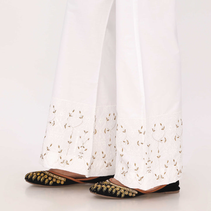 White Cotton Cambric Trouser PL5096