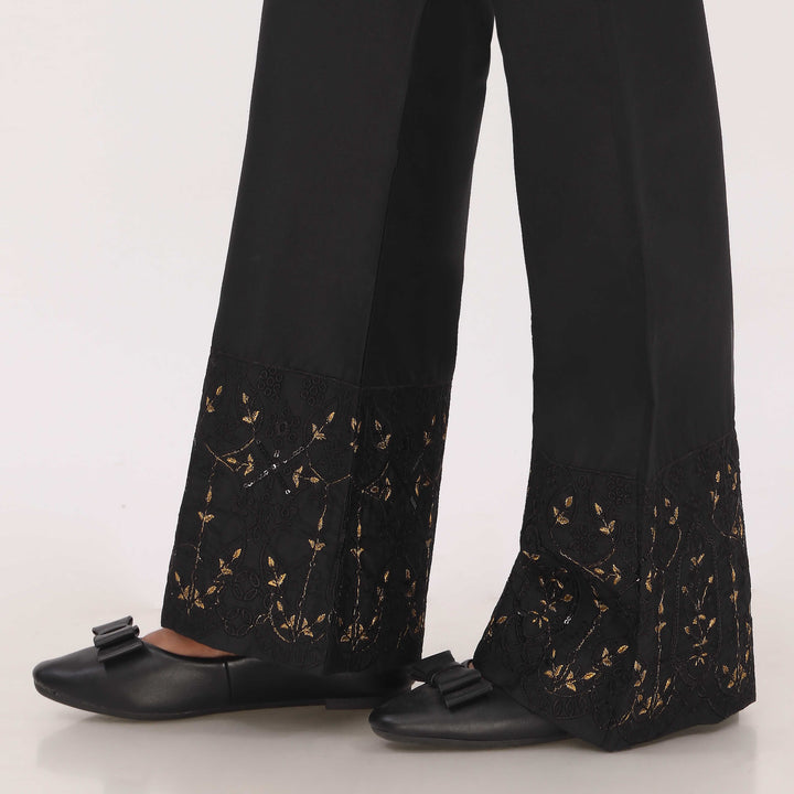 Black Cotton Cambric Trouser PL5098