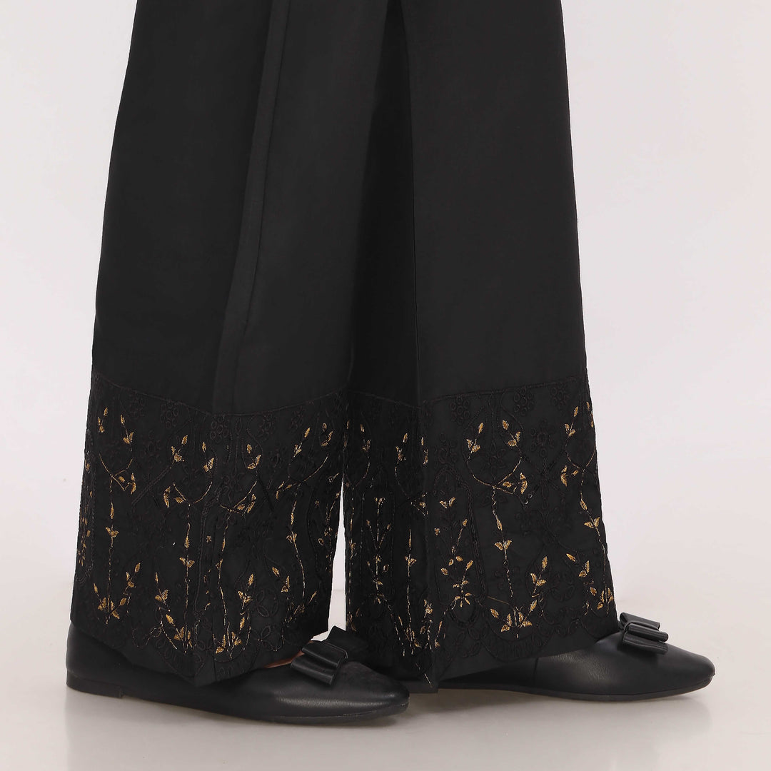 Black Cotton Cambric Trouser PL5098