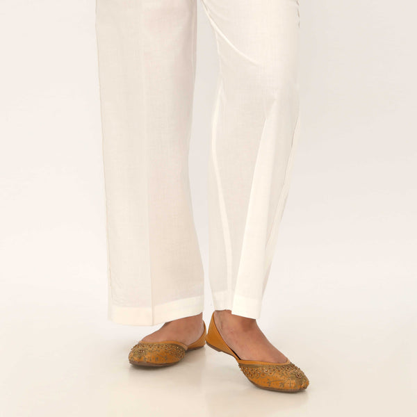 White Cotton Cambric Trouser PL5103