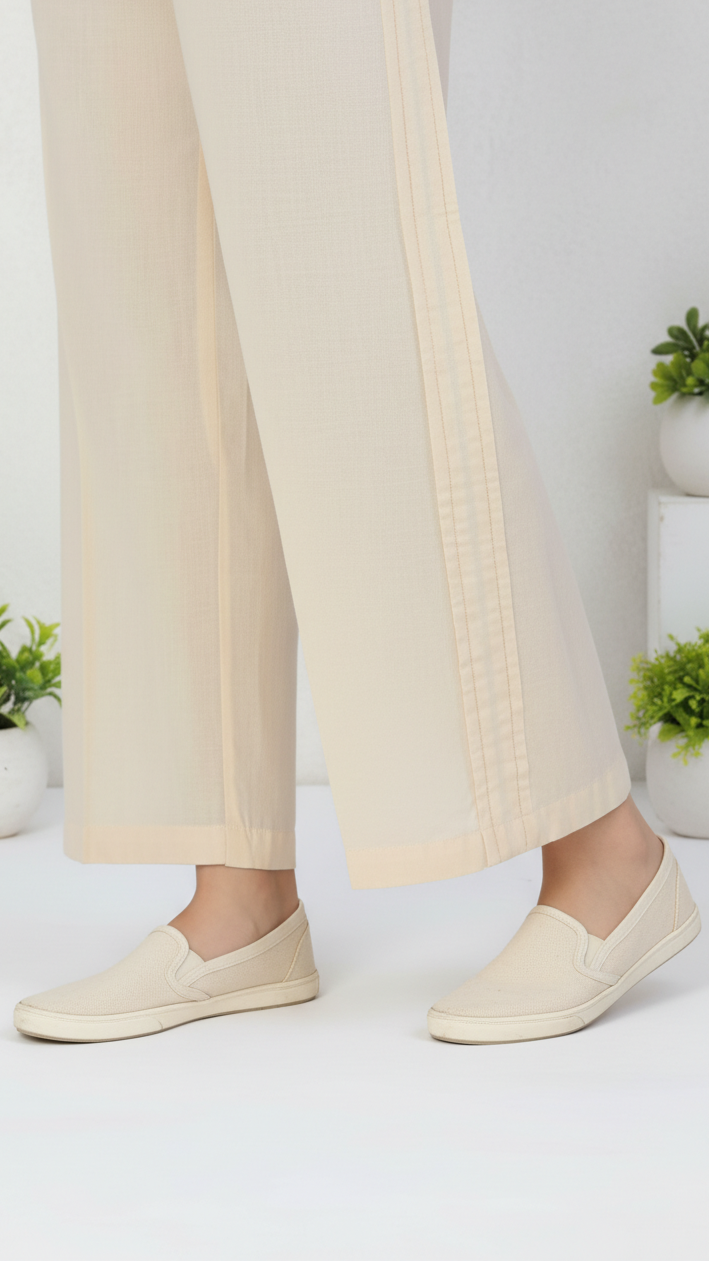 Beige Cotton Cambric Trouser PL5105