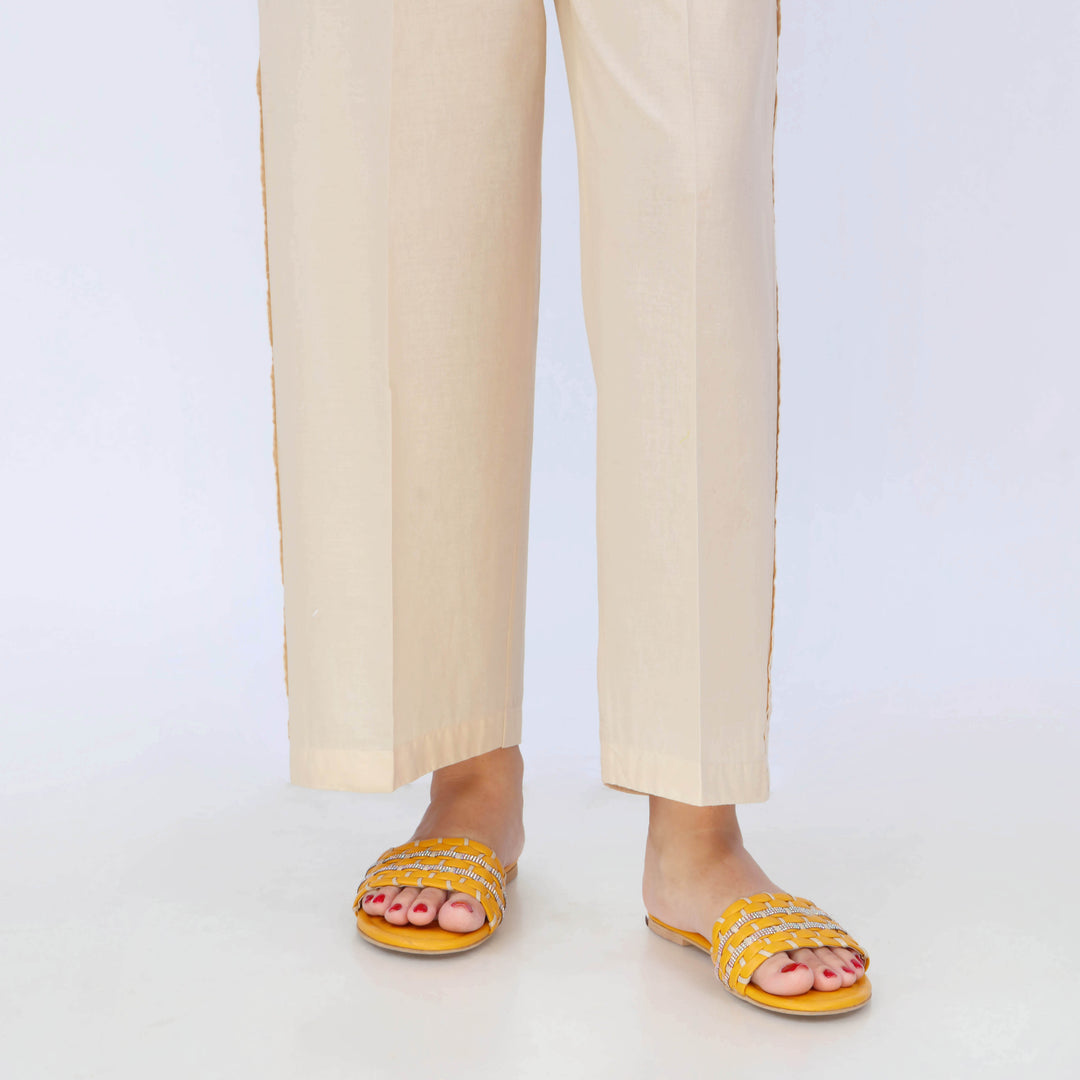 Beige Cotton Cambric Trouser PL5105