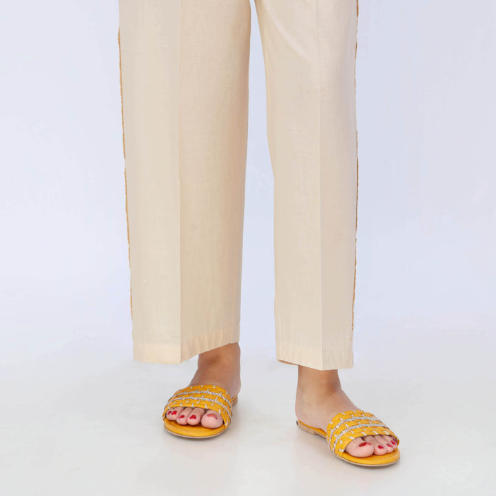 Beige Cotton Cambric Trouser PL5105