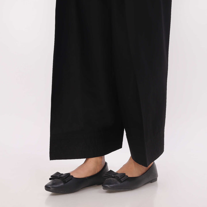 Black Cotton Cambric Farshi Shalwar PL5116