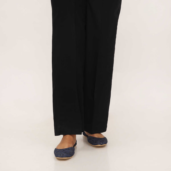 Black Cotton Cambric Trouser PL5119